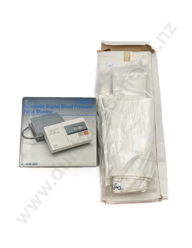 Blood Pressure Pulse Monitor Together With Lumbar Support Brace Image 1++