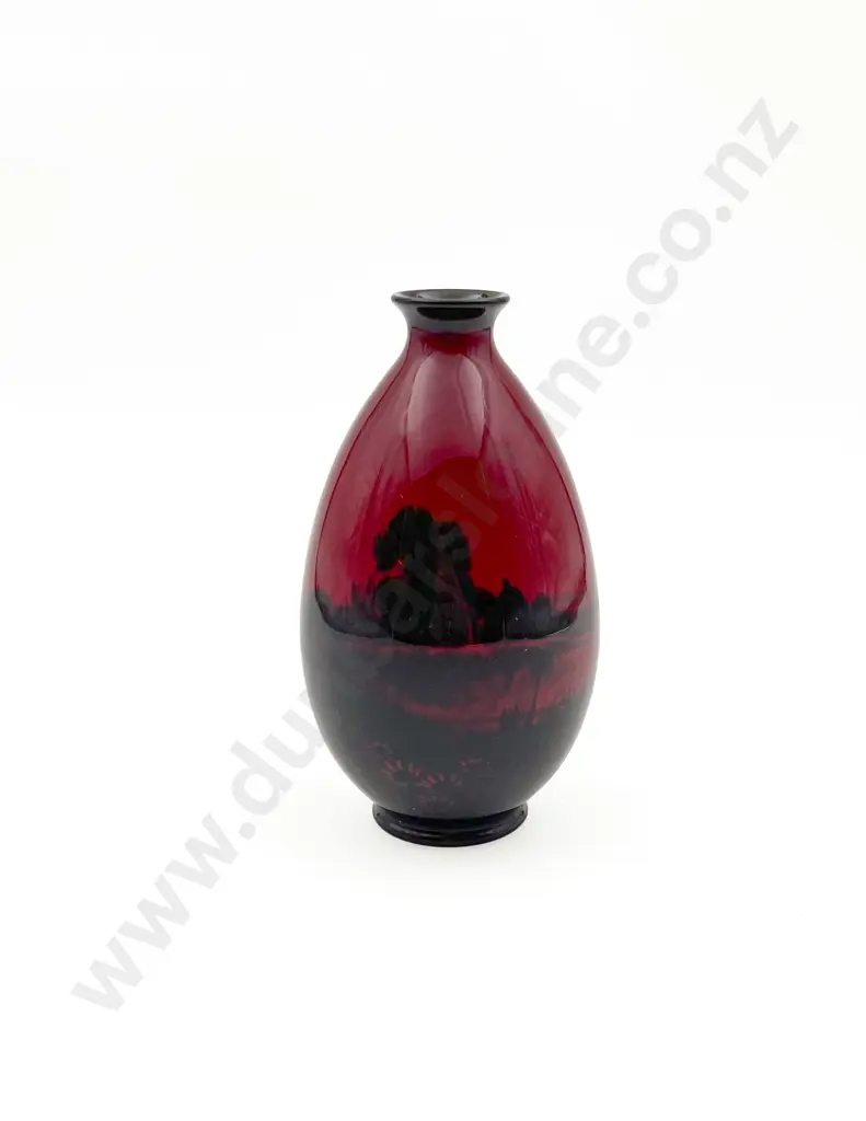 RD Flambe Ovoid Vase Image 1++