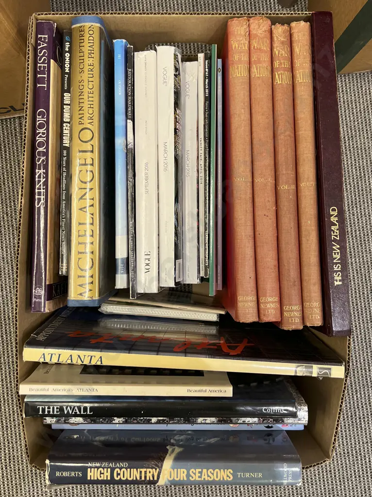 Box of Books Including Art Reference Image 1++