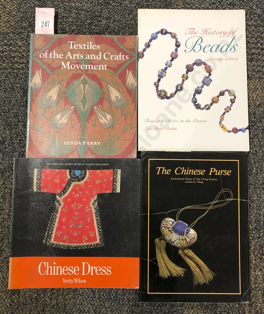 Textiles of the Arts & Crafts Movement & the History of Beads & Two Others Image 1++