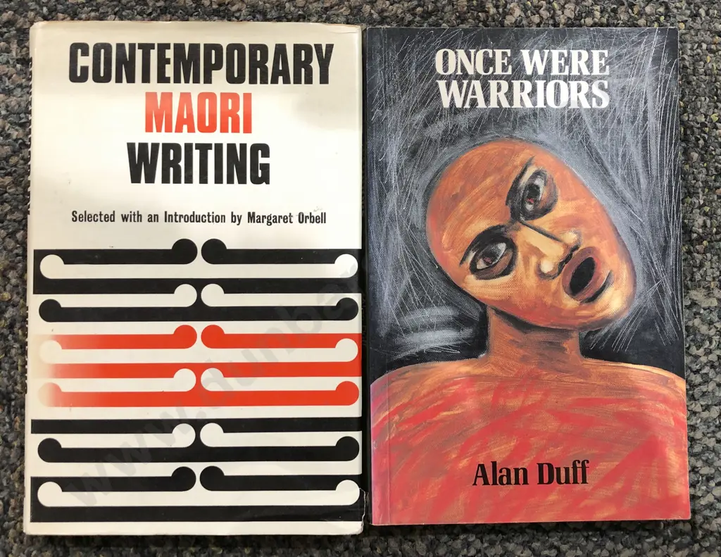 Signed Copy of Once Were Warriors together with Contemporary Maori Writing Image 1++