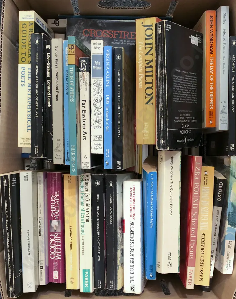 Box of Assorted Books Image 1++