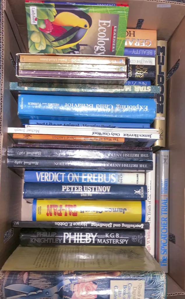 Box of Assorted Books Image 1++