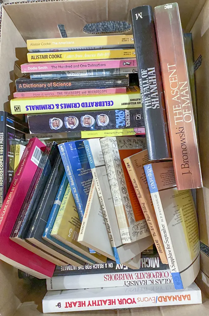 Box of Assorted Books Image 1++