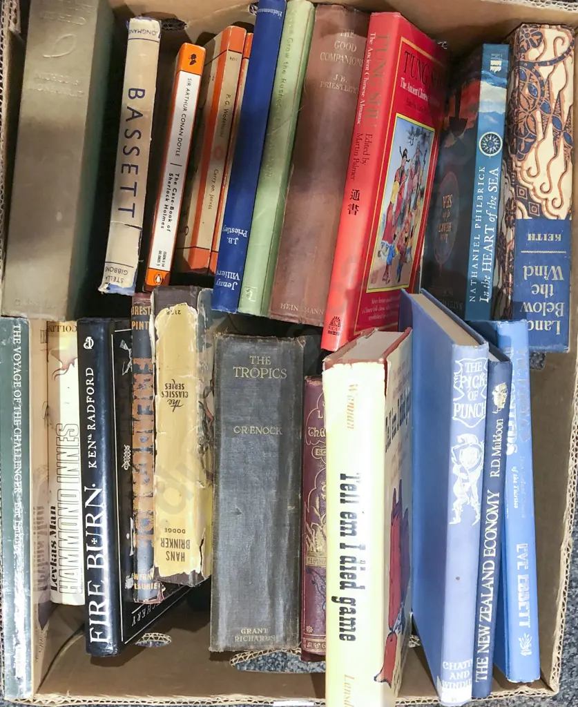 Box of Assorted Books Image 1++