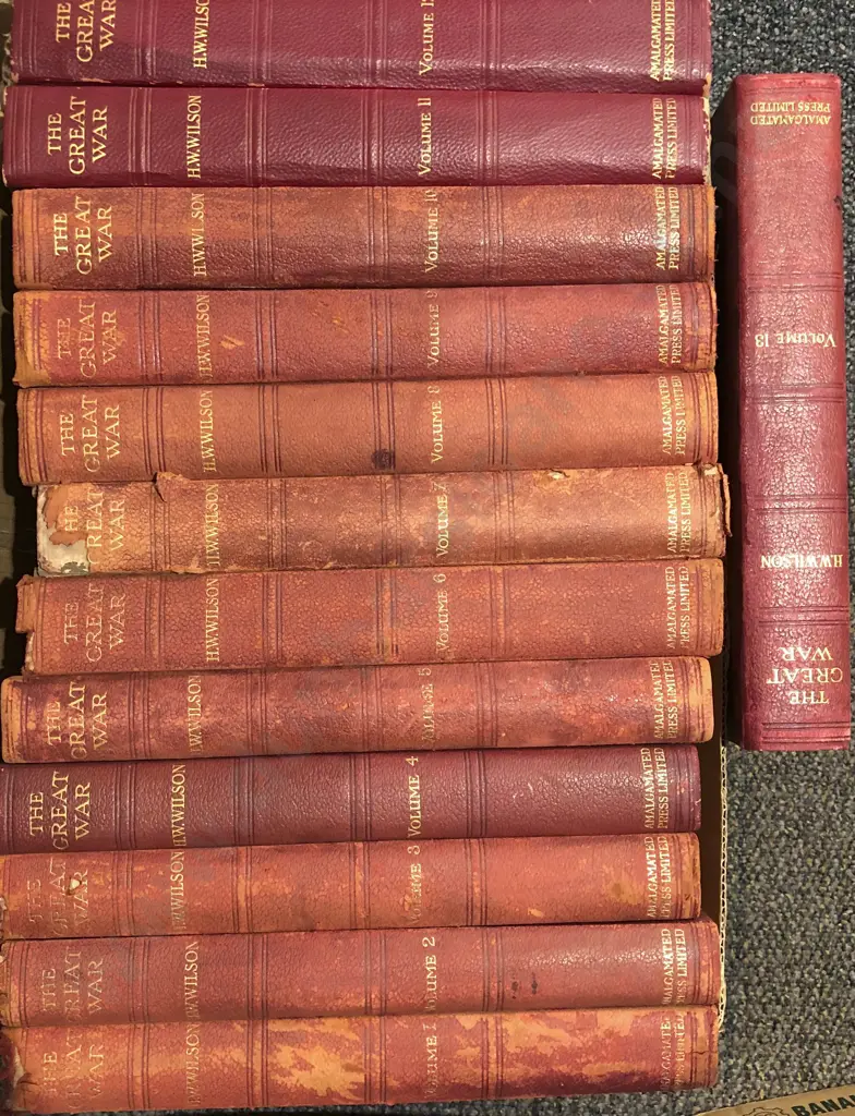 The Great War - H.W Wilson Volumes I - XIII Image 1++