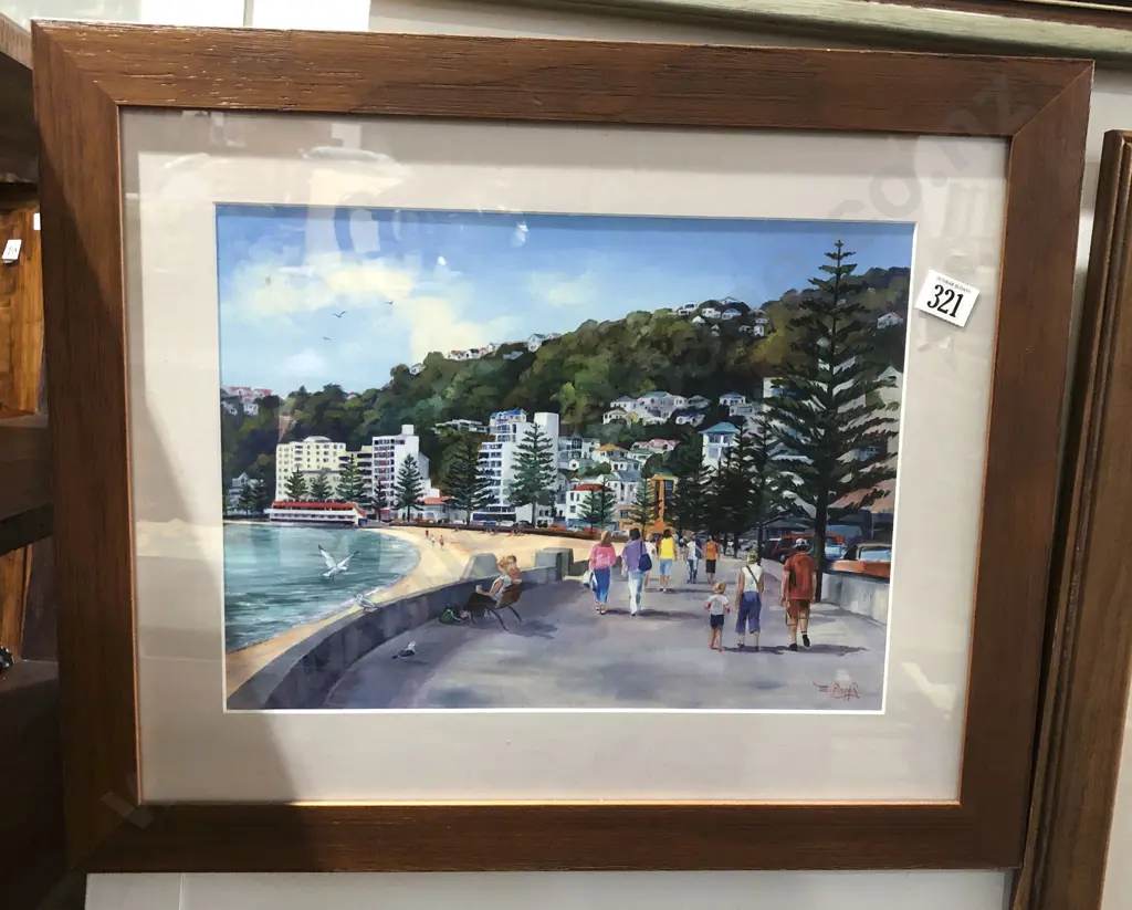 E Papps - Oriental Bay Print Image 1++