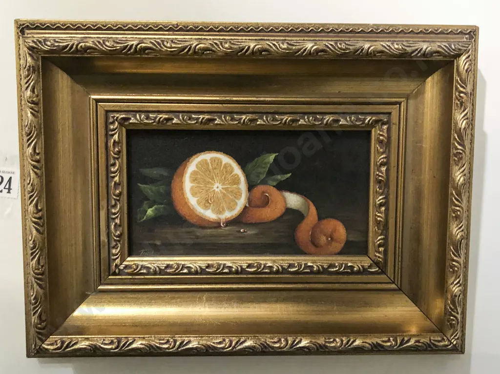 Patricia Bunyan - Oil Still Life of Orange Image 1++