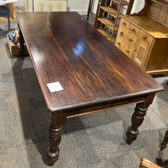 Late Victorian Style Table & Eight Chairs incl Two Carvers