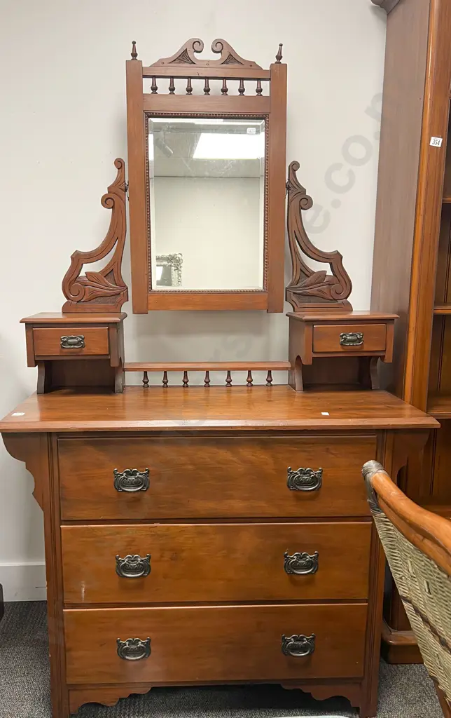 Mirror Back Dressing Chest Image 1++
