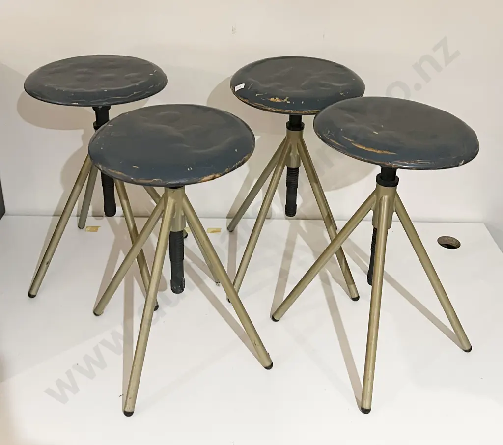 Four Retro Swivel Stools (a/f) Image 1++