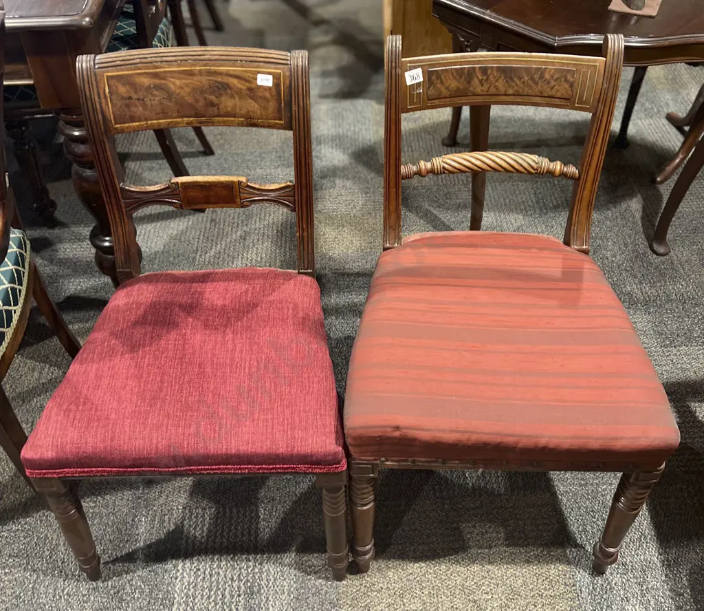 Two Early C19th Mahogany Dining Chairs Image 1++
