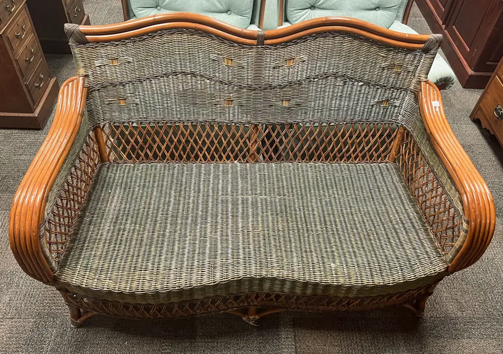 Cane Two Seater Sofa Image 1++