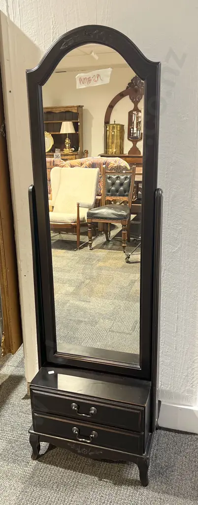 Cheval Mirror With Two Drawers Image 1++