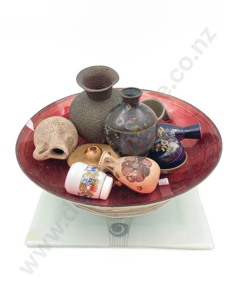 Qty of Assorted Including Decorative Serving Platters and Pottery etc Image 1++