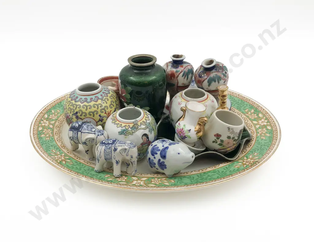 Qty of Assorted Miniature Vases and Ornaments etc Image 1++