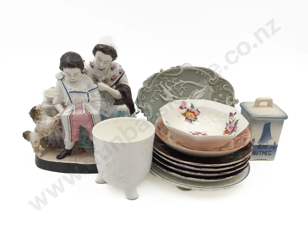 Ceramic Group Figure Together with Small Qty of Fancy China Image 1++