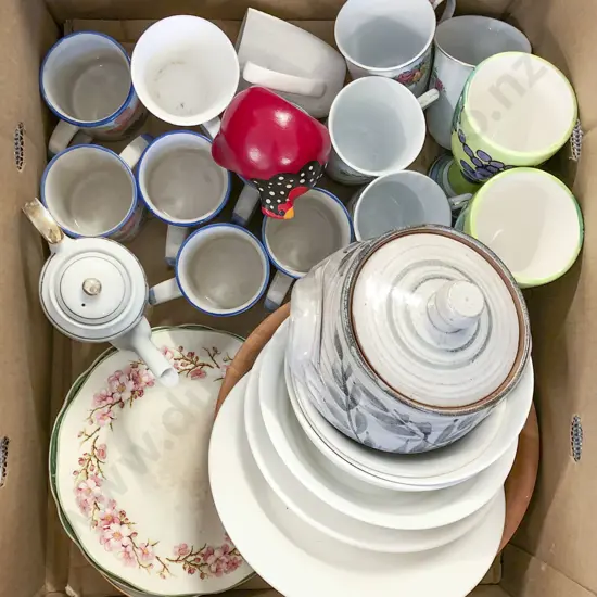 Two Boxes of Assorted China