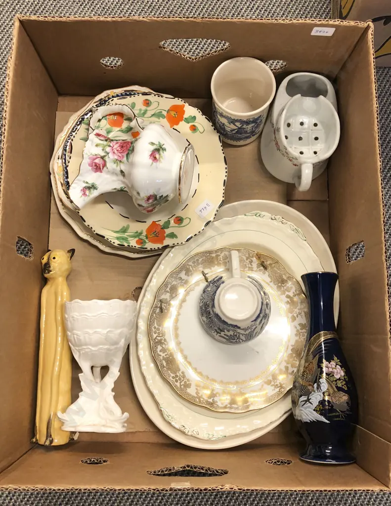 Box of Assorted Fancy China Image 1++