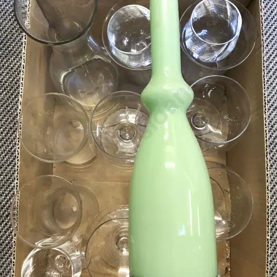 Box of Assorted Glassware Including Orrefors