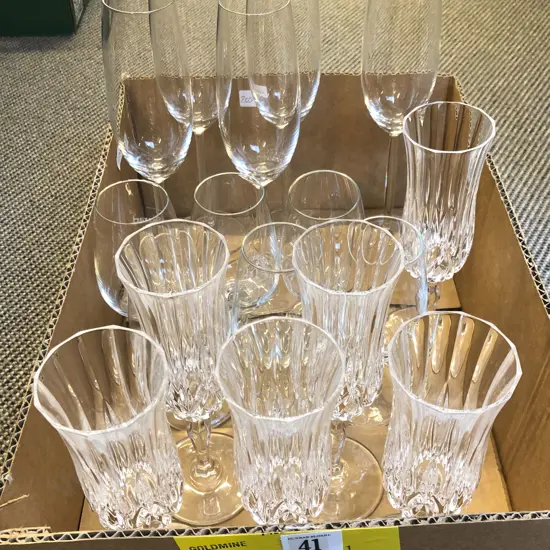 Two Boxes of Assorted Glassware