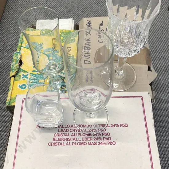 Qty of Assorted Boxed Glassware