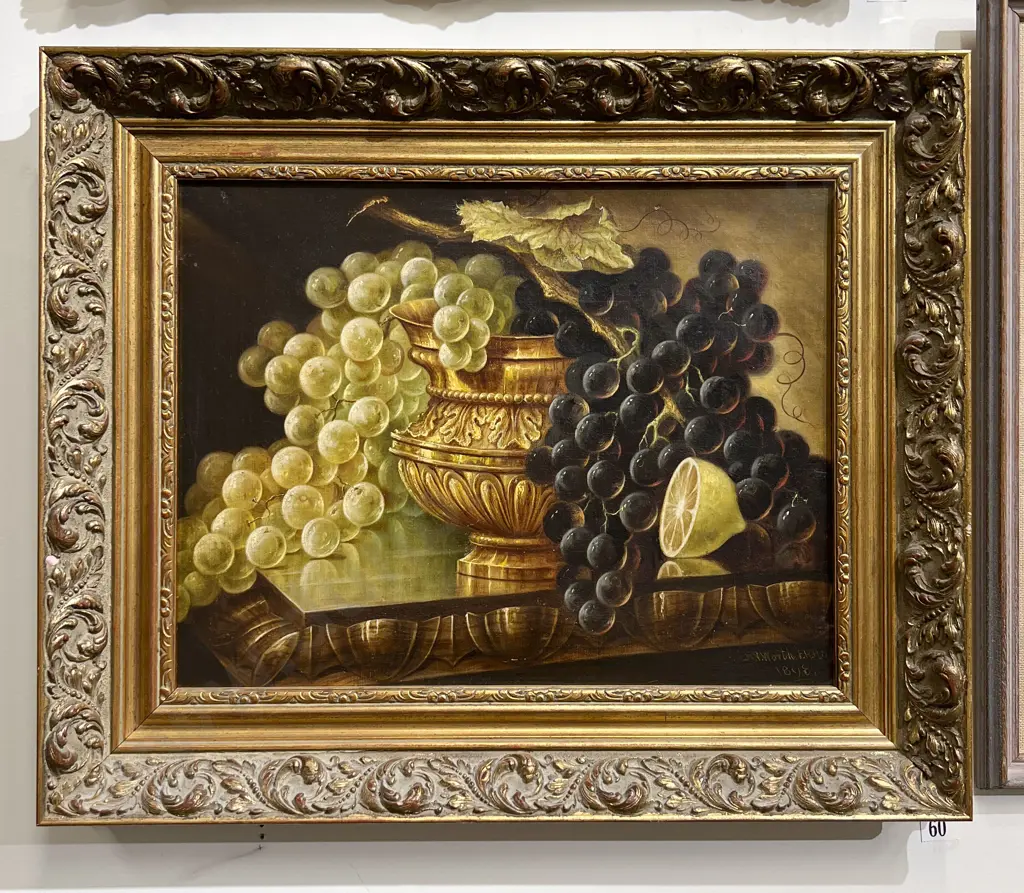 Signed Still Life - oil on canvas Image 1++