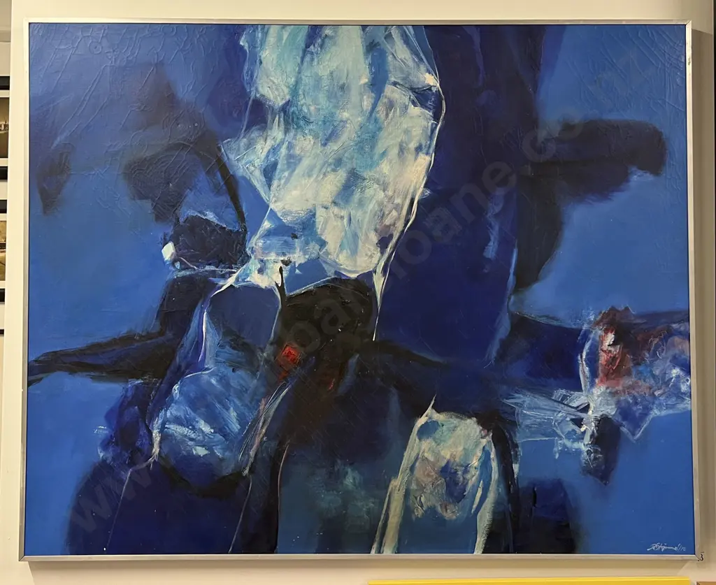 Dragan Stojanovich - 'Blue Painting' (faults) Image 1++