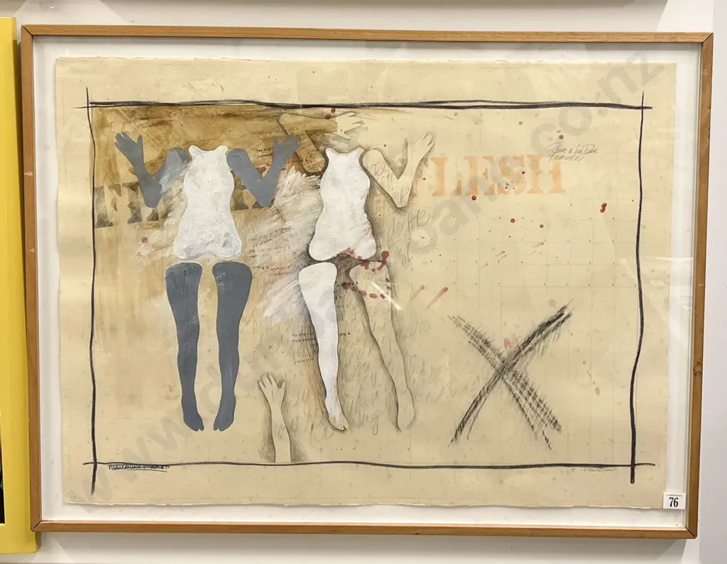 Mixed Media Abstract Work - signed Image 1++