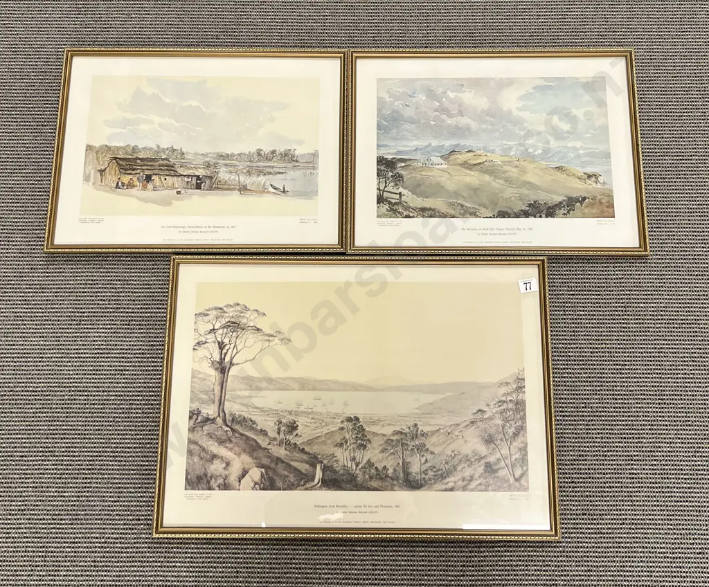 Three Framed Turnbull Library Prints Image 1++