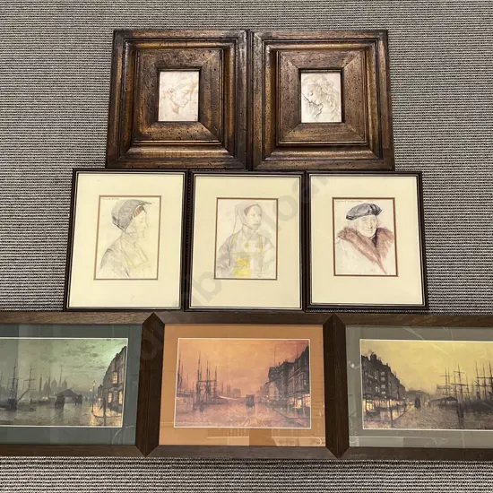 Box of Assorted Framed Works