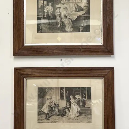 Pair of Sydney Muschamp Oak Framed Prints