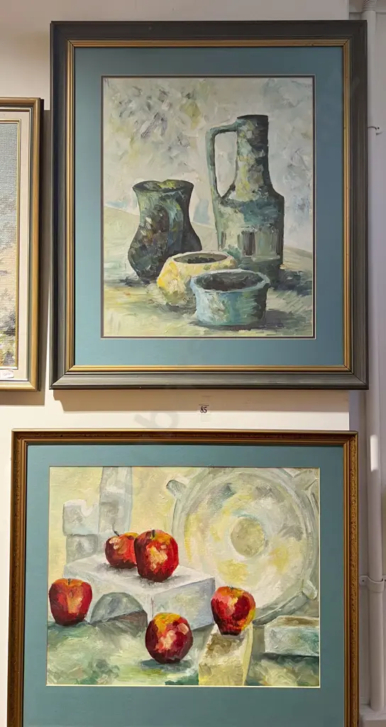 Two Framed Still Lifes - Unsigned Image 1++