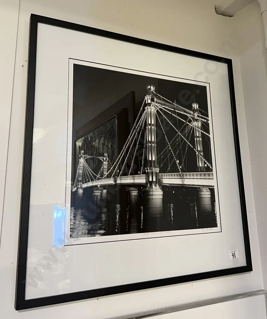 Signed Ltd Ed Photograph of Albert Bridge Image 1++