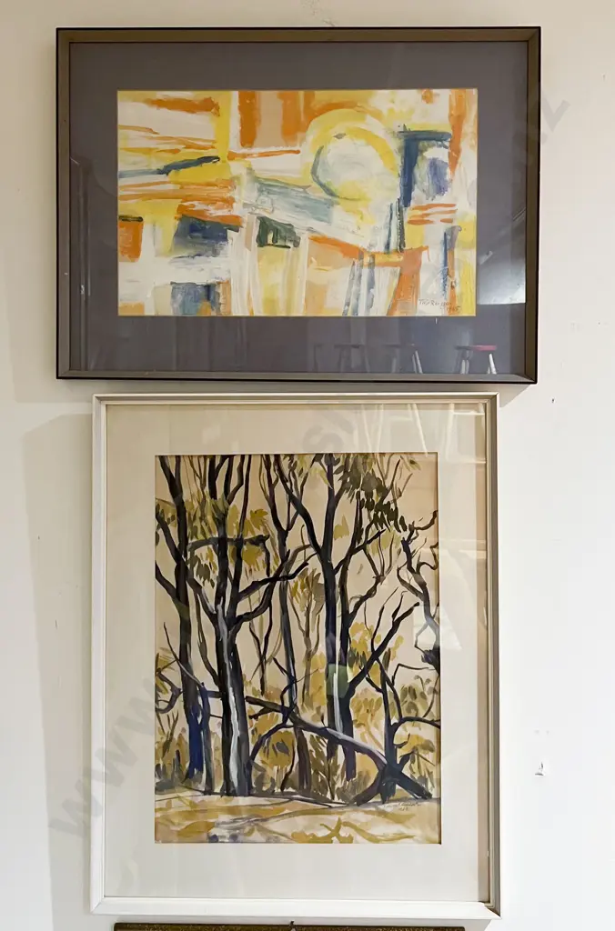 Four Assorted Artworks by Tiiu Reissar (3 watercolours and an oil still life) Image 1++