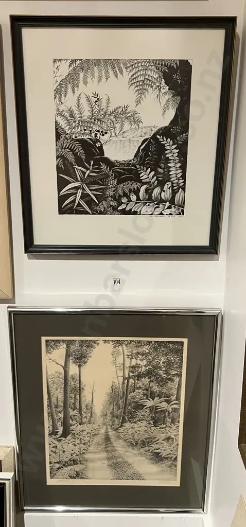 Rei Hamon Print together with John Newcombe Print Image 1++