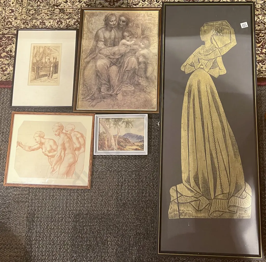 Five Framed Prints Image 1++