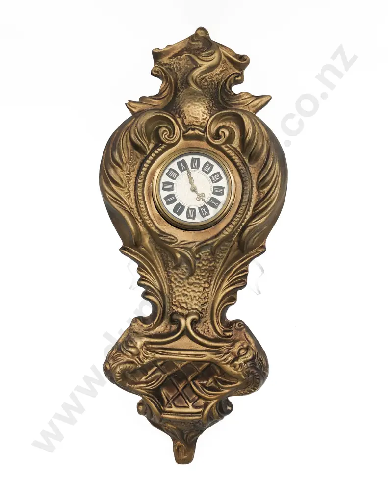 Italian Gilt Wall Clock (faults) Image 1++