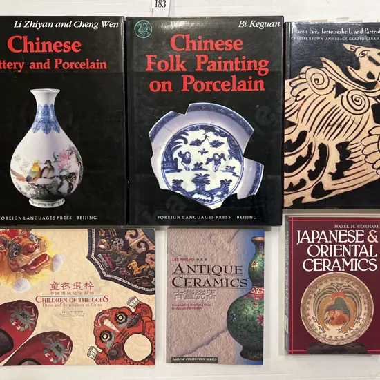 Six Assorted Asian Porcelain Reference Volumes