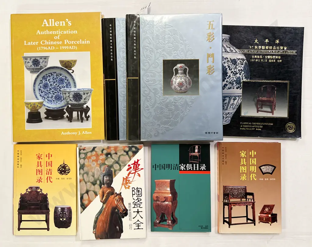 Eight Assorted Asian Porcelain Reference Volumes Image 1++