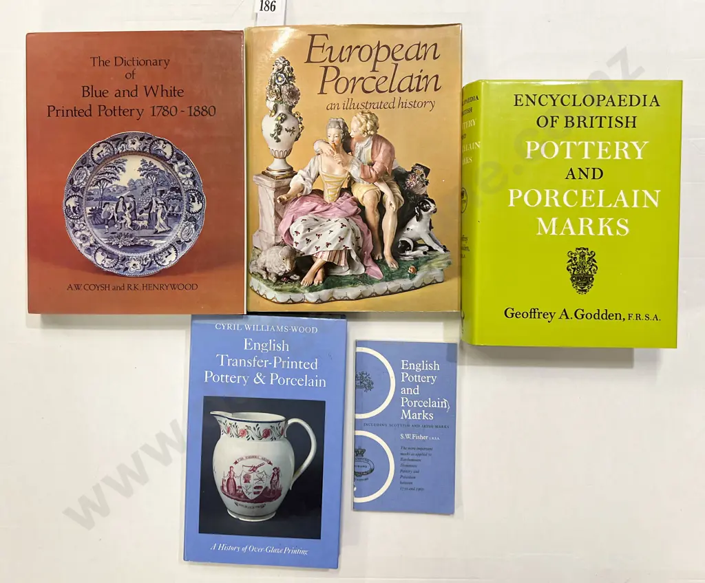Five Assorted Porcelain and Pottery Reference Volumes Image 1++
