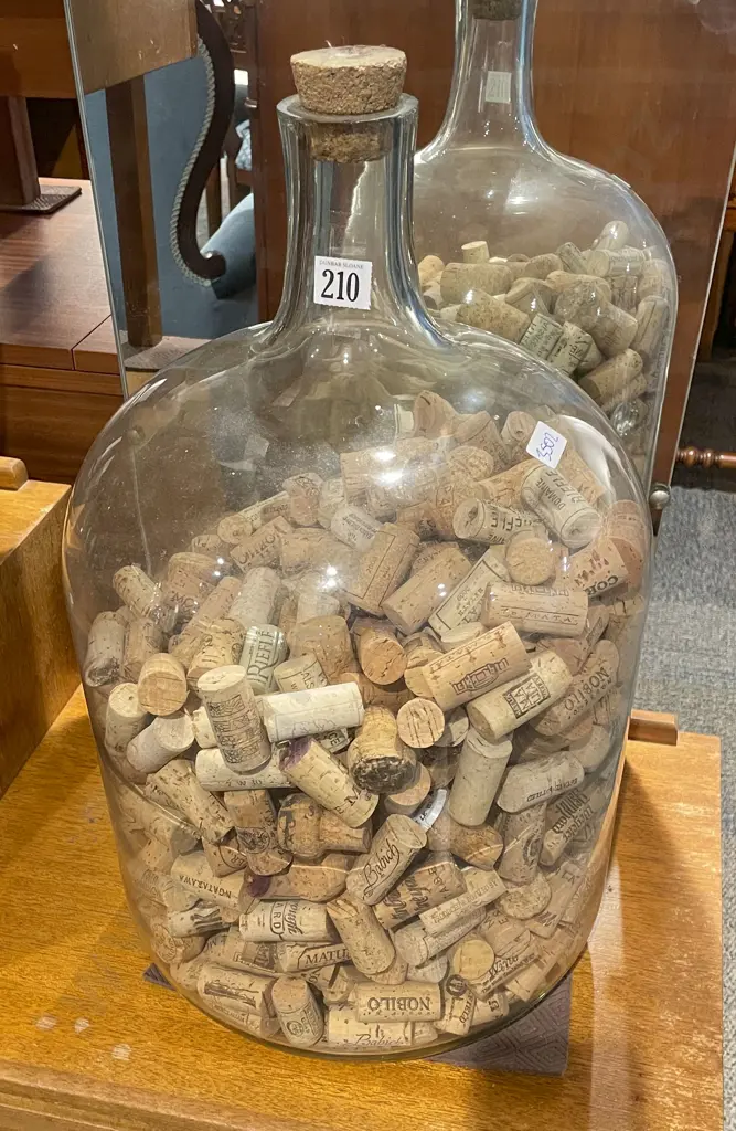 Glass Carboy Full of Corks Image 1++