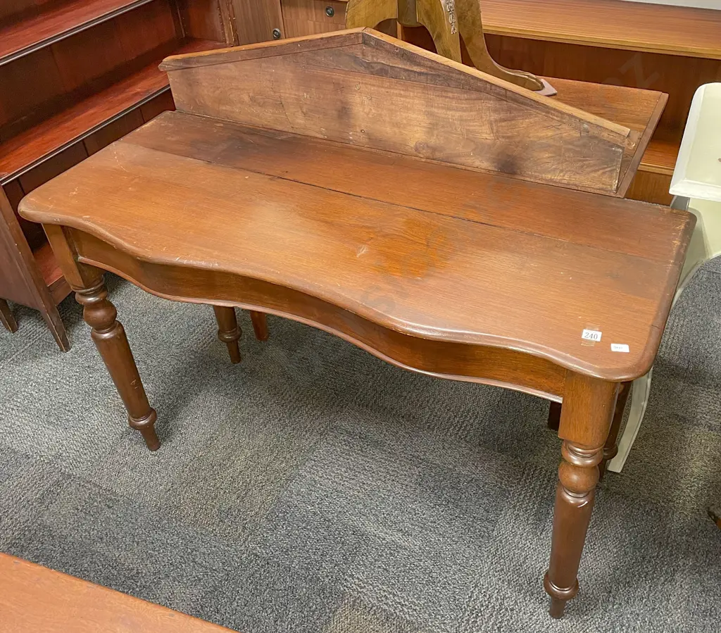 Serpentine Hall Table (crack to top) Image 1++