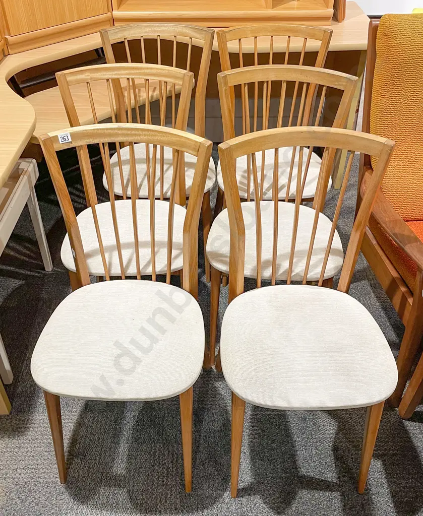 Six Mid Century Dining Chairs Image 1++