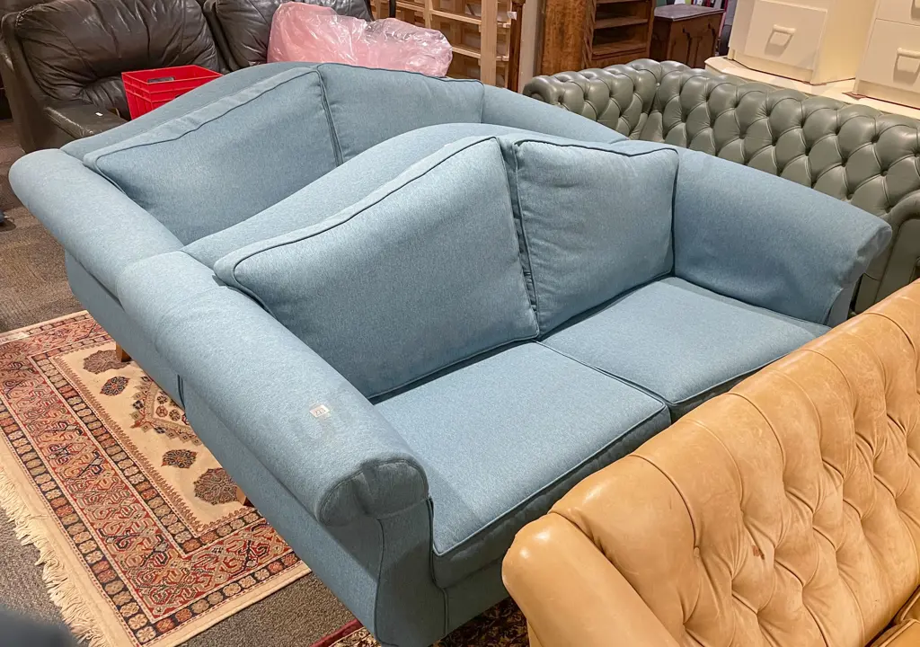 Pair of Two Seater Roll Arm Sofas Image 1++