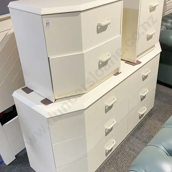 Modern Four Piece Angular Bedroom Suite