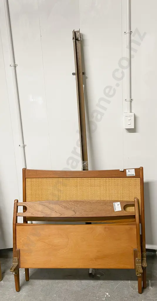 Mid Century Single Bedhead & End Image 1++