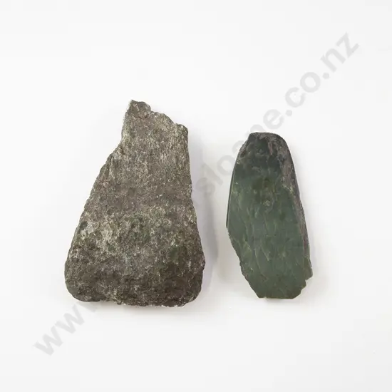 Pounamu Toki and Worked Pounamu