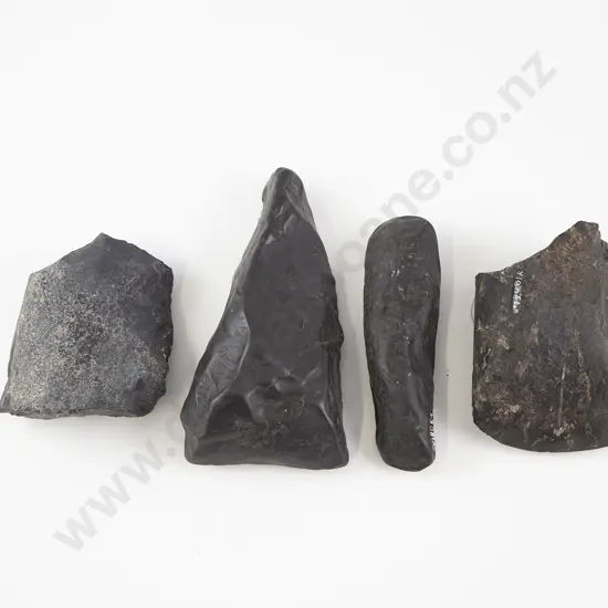 Two Toki And Two Worked Stone (Argillite)