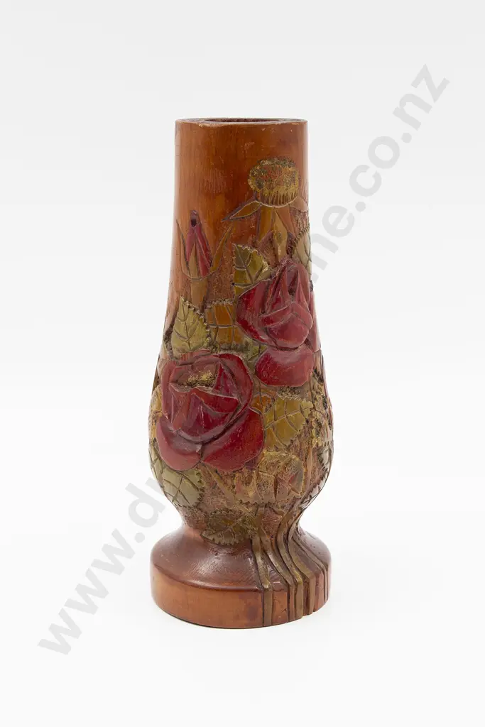 Jane Brenkley Carved Rose Vase Image 1++